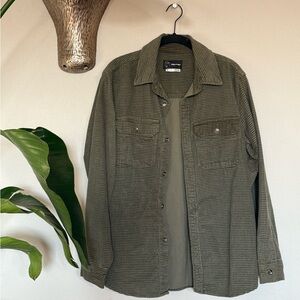Original Use Olive Textured Shirt Jacket